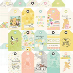 Simple Stories Say Cheese Classic Pooh Baby 12X12 Tag Elements