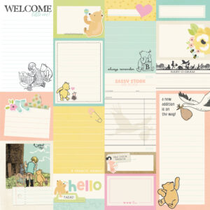 Simple Stories Say Cheese Classic Pooh Baby 12X12 Journal Elements