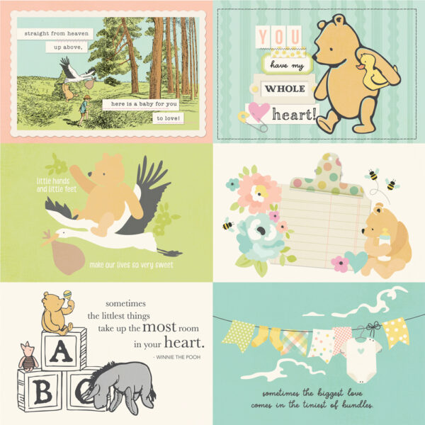 Simple Stories Say Cheese Classic Pooh Baby 12X12 4X6 Elements