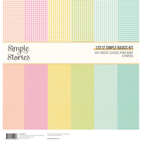 Simple Stories Say Cheese Classic Pooh Baby 12X12 Simple Basics Kit