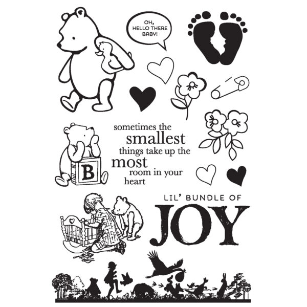 Simple Stories Say Cheese Classic Pooh Baby Bundle of Joy Stamps