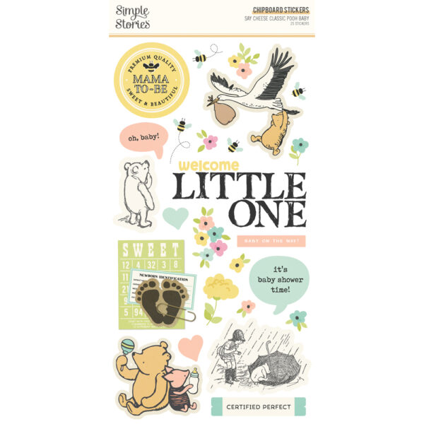 Simple Stories Say Cheese Classic Pooh Baby 6X12 Chipboard Simple Stories Say Cheese Classic Pooh Baby 6X12 Chipboard
