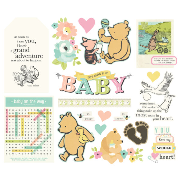 Simple Stories Say Cheese Classic Pooh Baby Big Bits & Pieces