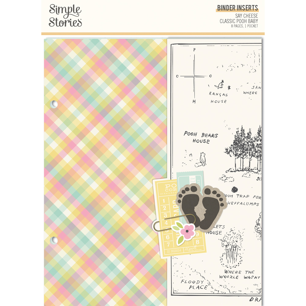 Simple Stories Say Cheese Classic Pooh Baby 6X8 Binder Inserts