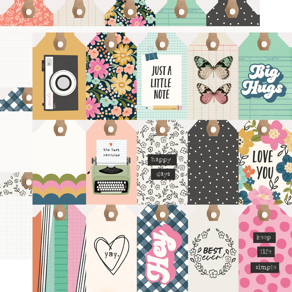 Simple Stories Take Note Tag Elements