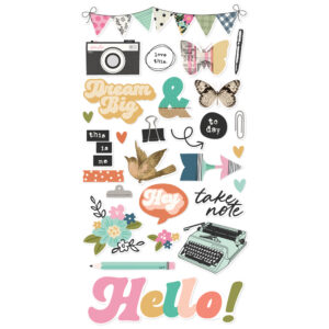 Simple Stories Take Note 6X12 Chipboard