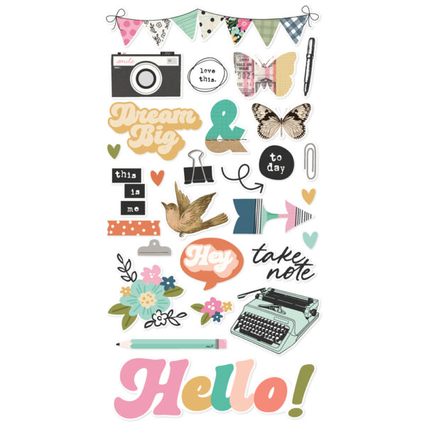 Simple Stories Take Note 6X12 Chipboard