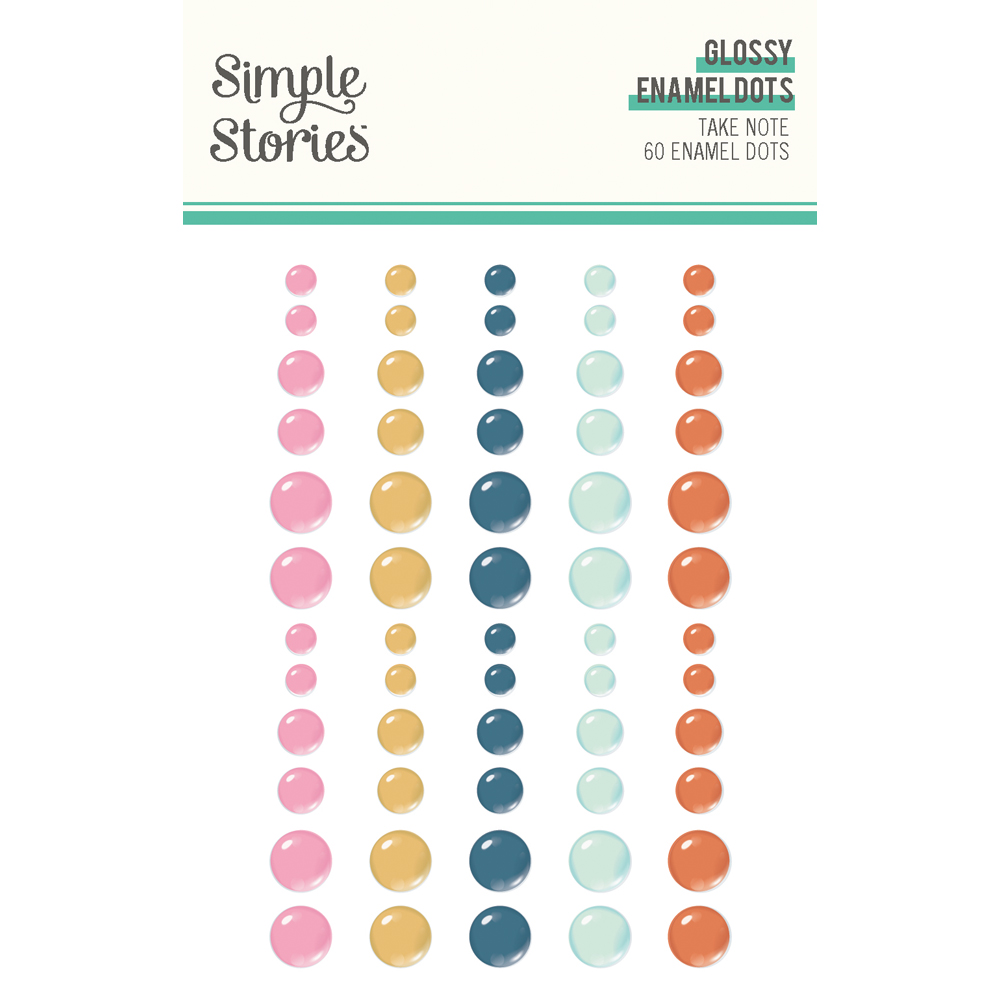 Simple Stories Take Note Glossy Enamel Dots