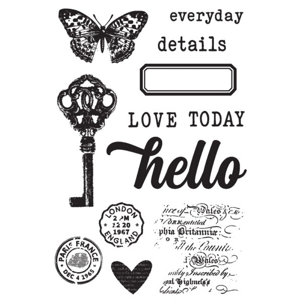 Simple Stories Simple Vintage Junk Drawer Stamps