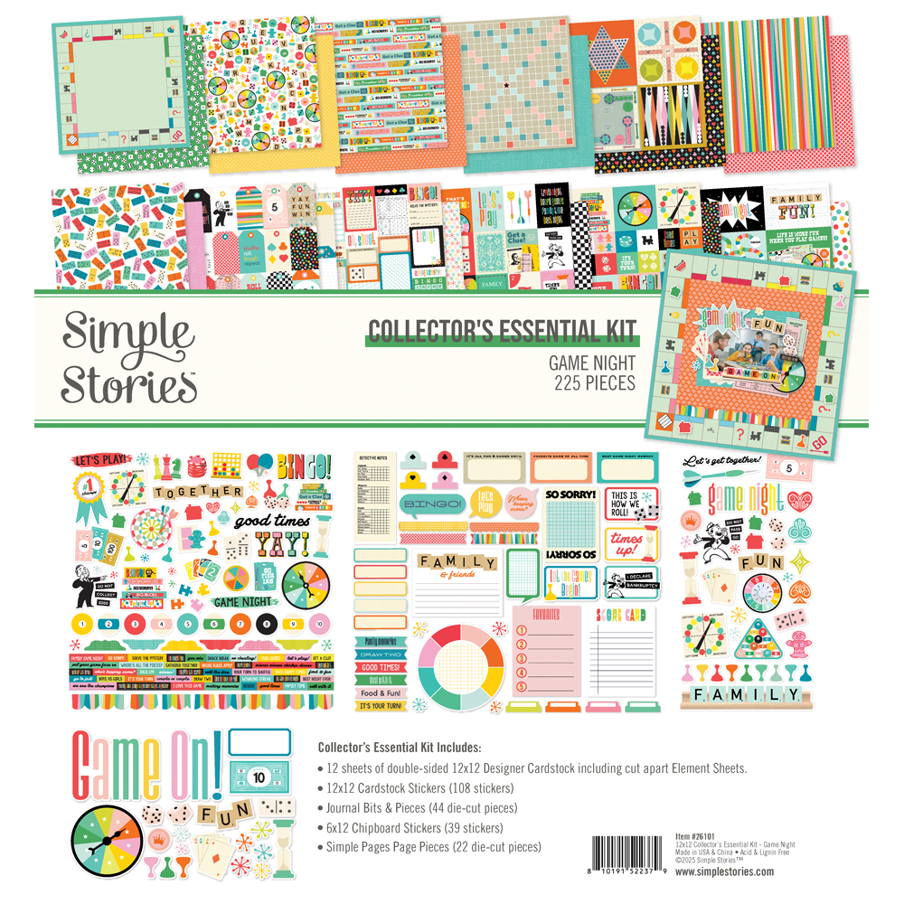 Simple Stories Game Night Collector's Essential Kit
