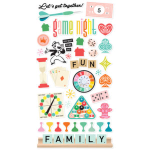Simple Stories Game Night 6X12 Chipboard