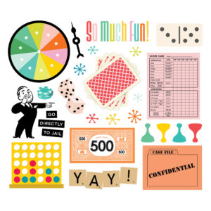 Simple Stories Game Night Big Bits & Pieces