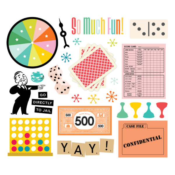 Simple Stories Game Night Big Bits & Pieces