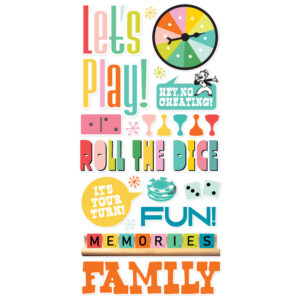 Simple Stories Game Night Foam Stickers