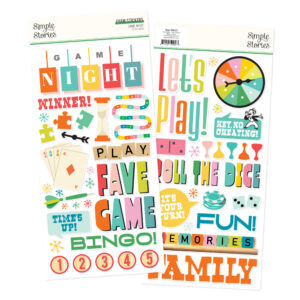 Simple Stories Game Night Foam Stickers