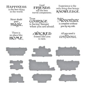 Spellbinders Wonder of Oz Betterpress Plate Sentiments