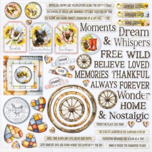 49 & Market Ephemera Whispering Way Chipboard Assortment