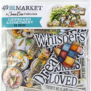 49 & Market Ephemera Whispering Way Chipboard Assortment