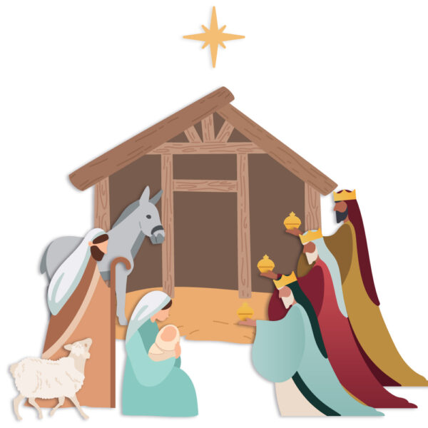 Honey Bee Die Lovely Layers: Nativity Scene