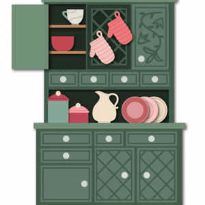 Honey Bee Die Lovely Layers: Hooser Cabinet