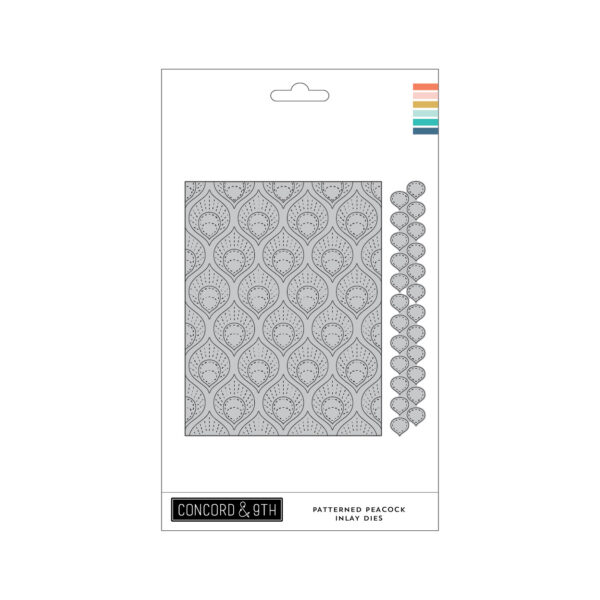 Concord & 9th Die Patterned Peacock Inlay Concord & 9th Die Patterned Peacock Inlay