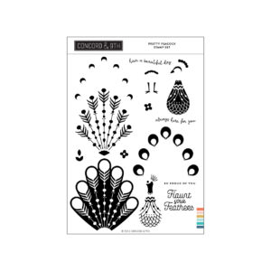 Concord & 9th Stamp Pretty Peacock