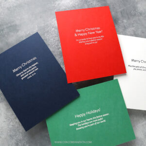 Concord & 9th Stamp Inside Holiday Greetings