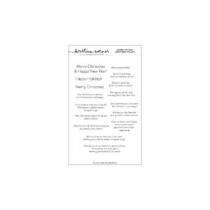 Concord & 9th Stamp Inside Holiday Greetings