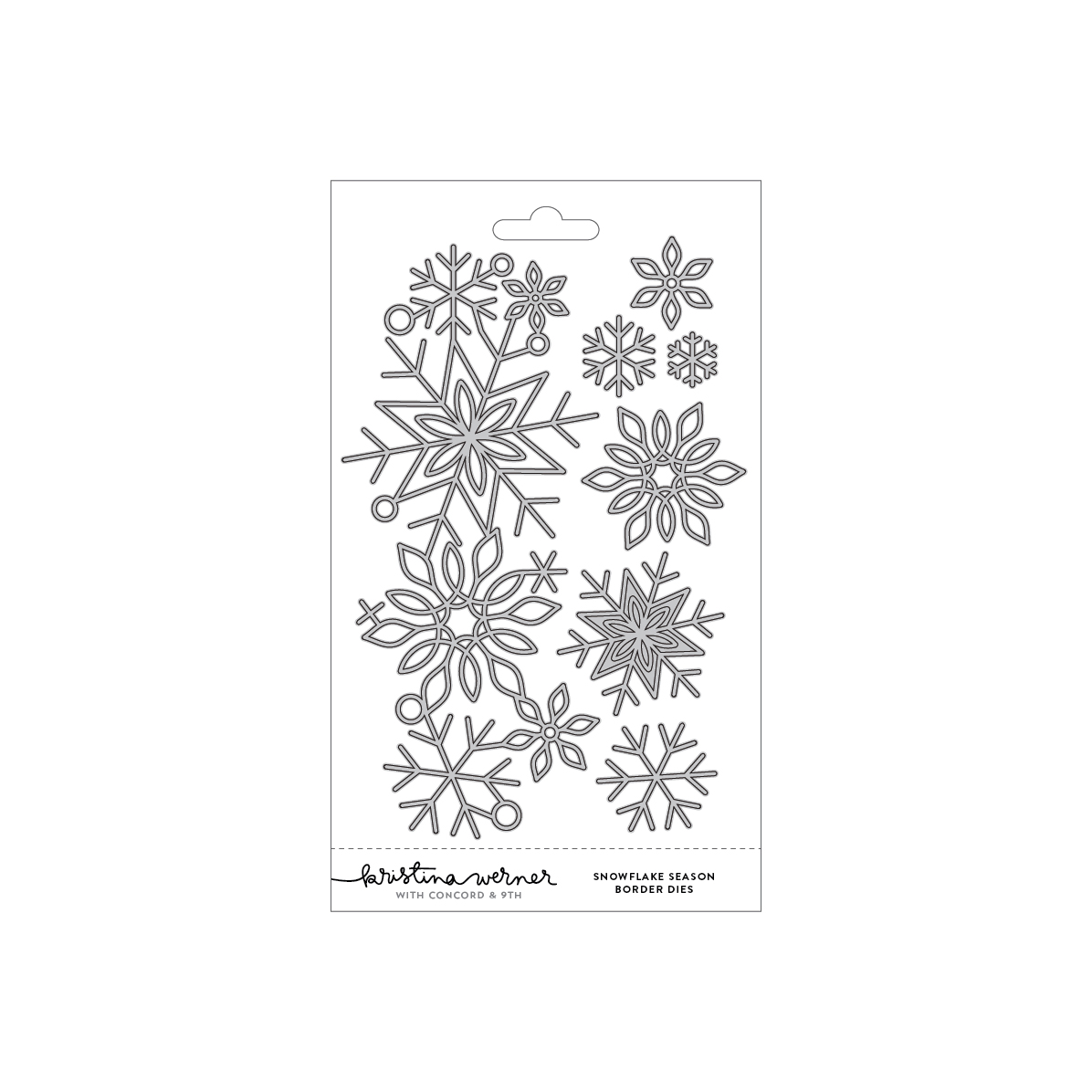 Concord & 9th Die Snowflake Season Border