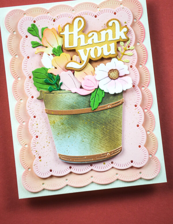 The Memory Box Die Garden Pail Bouquet