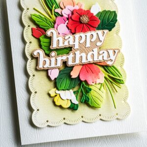 The Memory Box Die Cheery Happy Birthday