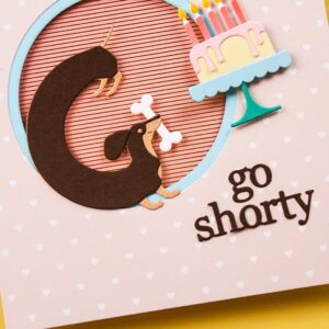 Poppy Die Curved Dachshund