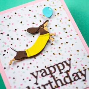 Poppy Die Leaping Dachshund