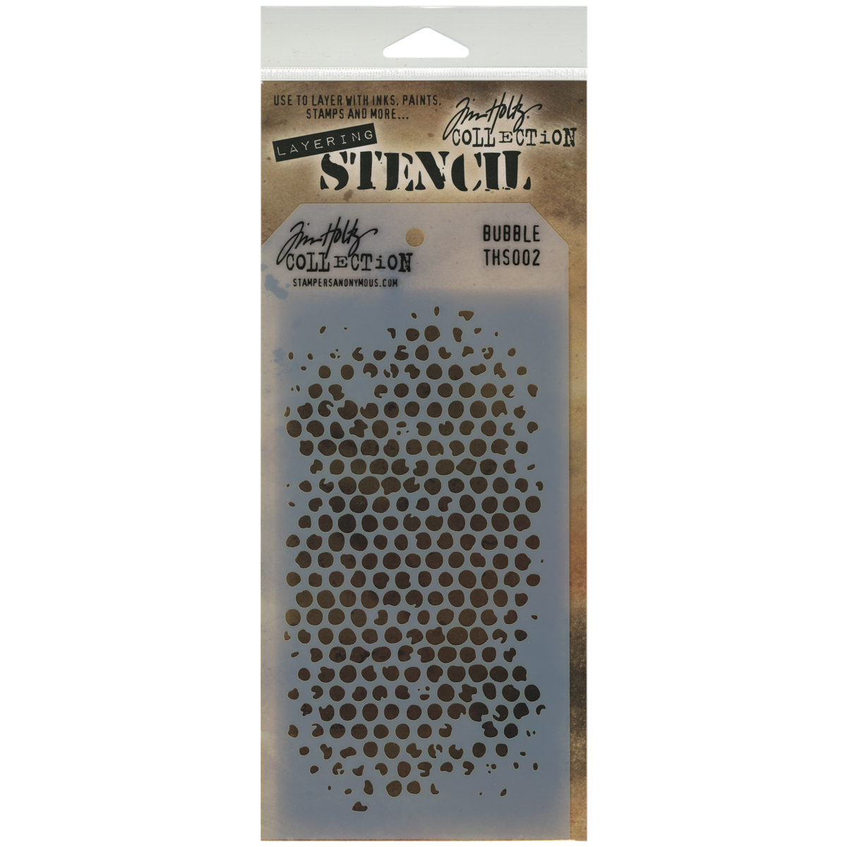 STAMPERS ANONYMOUS TIM HOLTZ LAYERING STENCIL BUBBLE