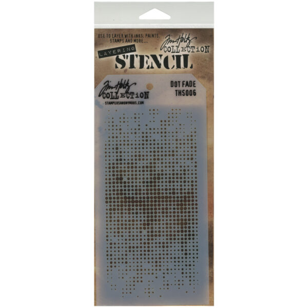 STAMPERS ANONYMOUS TIM HOLTZ LAYERING STENCIL DOT FADE