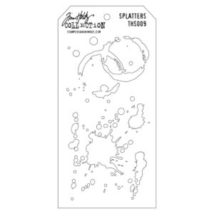 STAMPERS ANONYMOUS TIM HOLTZ LAYERING STENCIL SPLATTERS