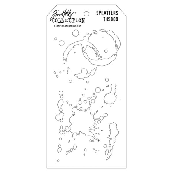 STAMPERS ANONYMOUS TIM HOLTZ LAYERING STENCIL SPLATTERS