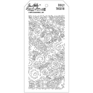 STAMPERS ANONYMOUS TIM HOLTZ LAYERING STENCIL DOILY