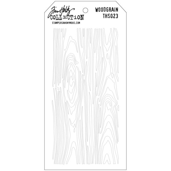 STAMPERS ANONYMOUS TIM HOLTZ LAYERING STENCIL WOODGRAIN