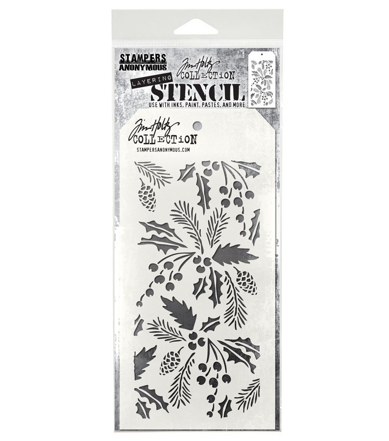 STAMPERS ANONYMOUS TIM HOLTZ LAYERING STENCIL HOLIDAY KNIT