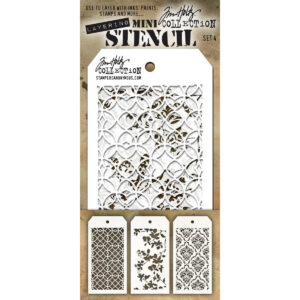 ART GONE WILD TIM HOLTZ MINI TEMPLATE SET 4