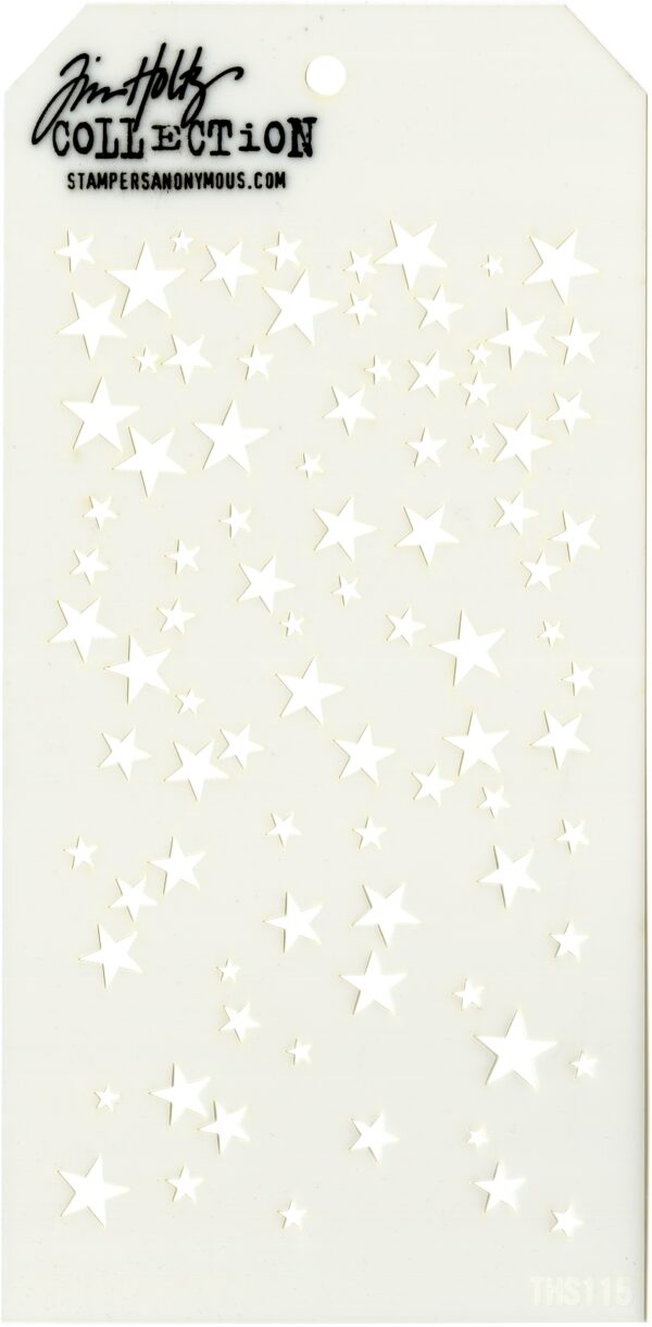 STAMPERS ANONYMOUS TIM HOLTZ LAYERING STENCIL FALLING STARS