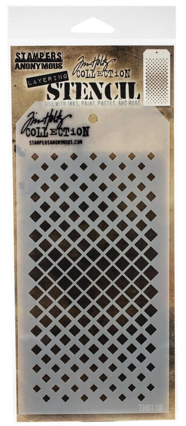STAMPERS ANONYMOUS TIM HOLTZ LAYERING STENCIL GRADIENT SQUARE