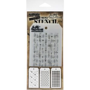 STAMPERS ANONYMOUS TIM HOLTZ MINI STENCIL SET 44