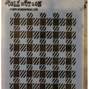 STAMPERS ANONYMOUS TIM HOLTZ STENCIL GINGHAM LAYERING