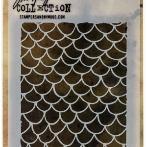 STAMPERS ANONYMOUS TIM HOLTZ SCALES LAYERING STENCIL