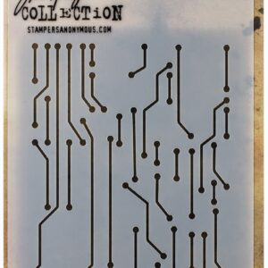 STAMPERS ANONYMOUS TIM HOLTZ CIRCUIT LAYERING STENCIL