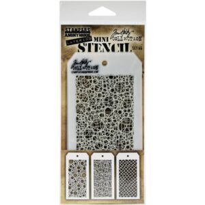 STAMPERS ANONYMOUS TIM HOLTZ MINI STENCIL SET 46