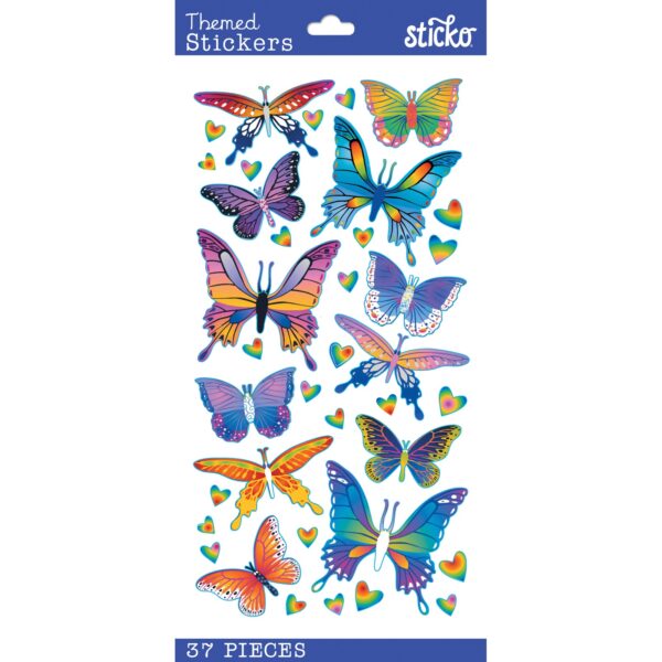 STICKO STICKERS FOIL BUTTERFLIES
