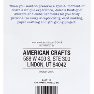 EK JOLEE STICKER JOB AMERICAN FLAG BQ